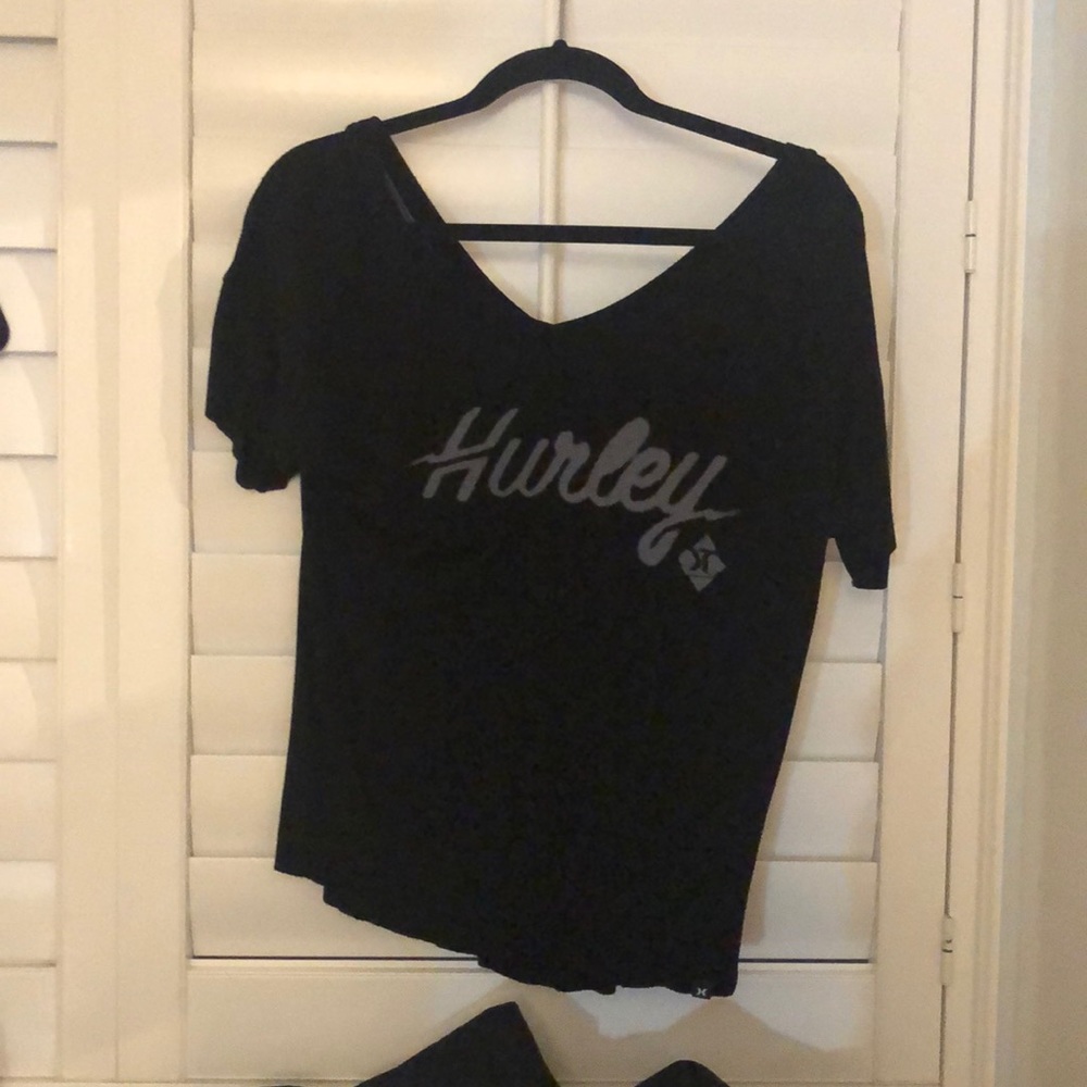 Black hurley v neck